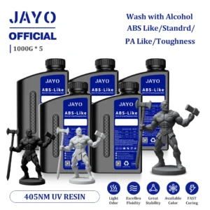 JAYO Standard/ABS-Like/Toughness/Like PA Resin 5KG 395-405nm UV Curing  Photopolymer Rapid Resin for LCD/DLP/SLA 3D Printer