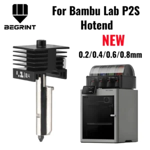 For Bambu Lab P2S X2D Upgraded Hotend 0.2/0.4/0.6/0.8mm Hardened Steel Nozzle Replace Hot End Bambulab P2S 3D Printer Print Head