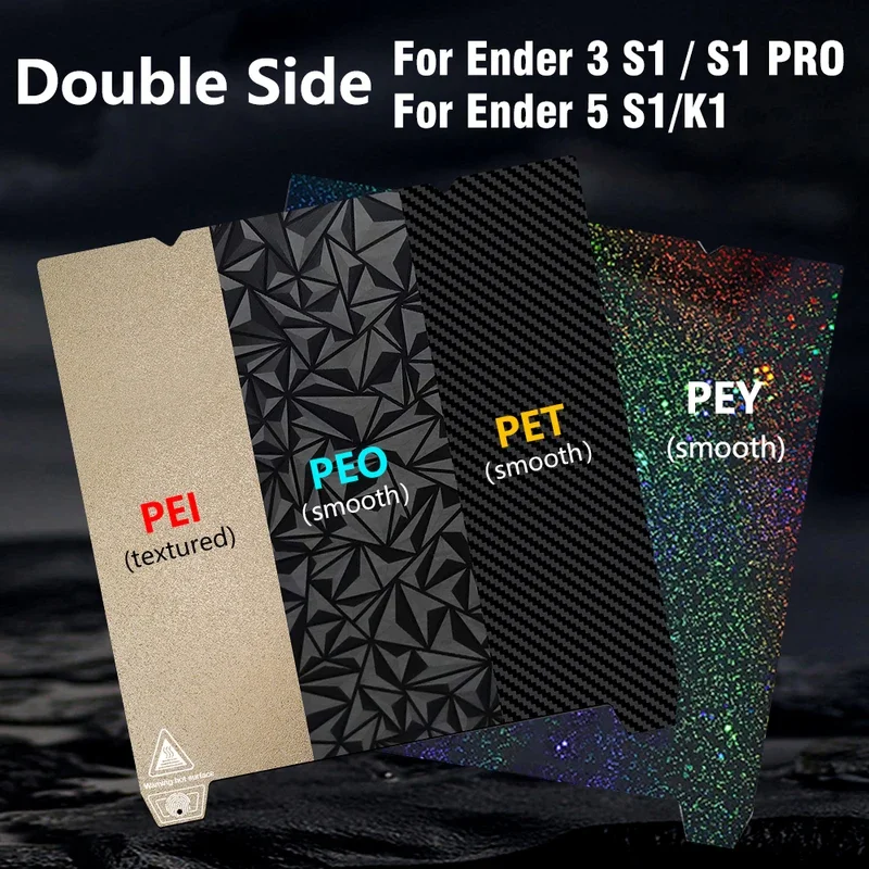 For Ender 3 V3 KE Build Plate Texture Pei Spring Steel 235x235 310x315mm PEO Sheet For Creality K1/K1C/K1 Max/Ender3 V3 SE/S1Pro