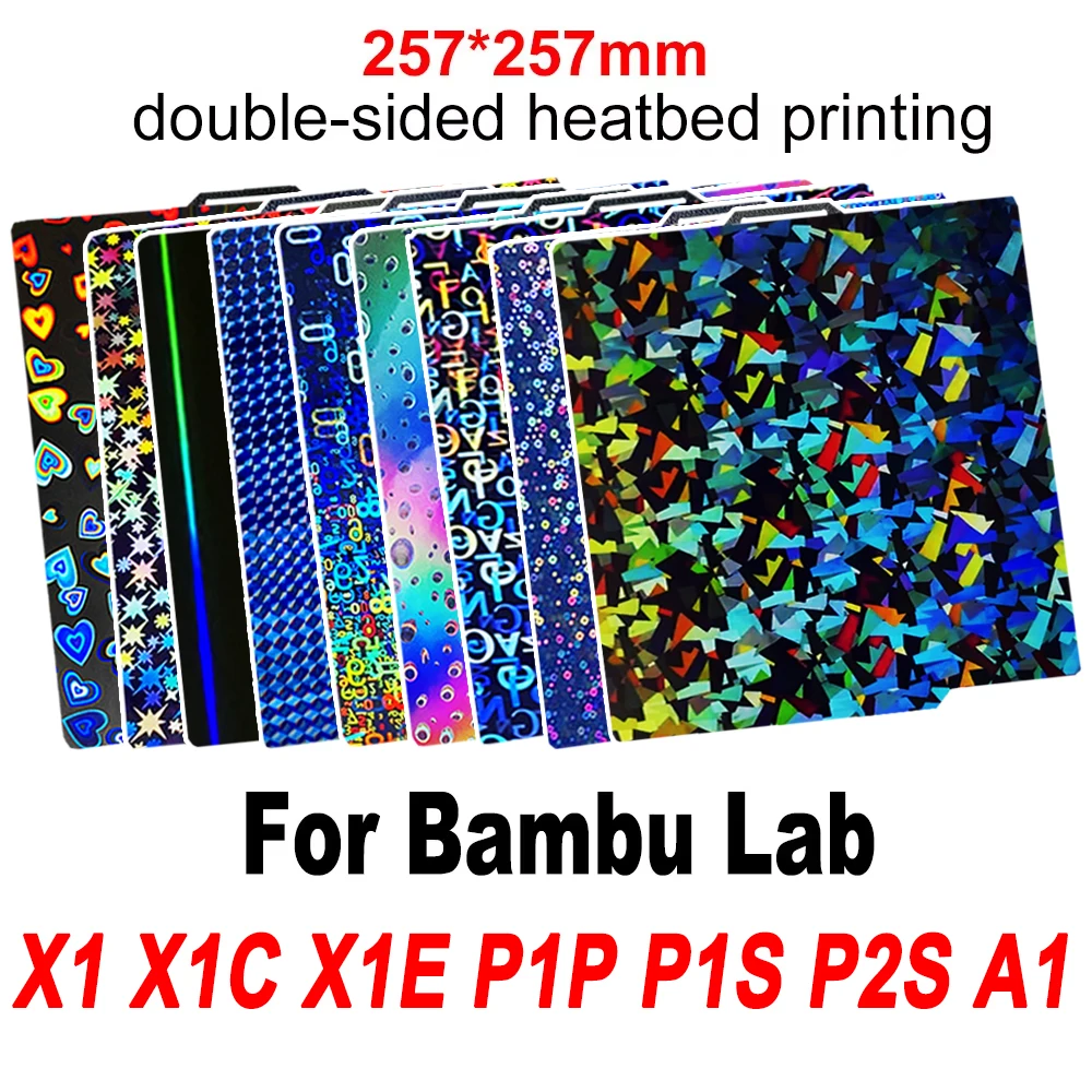 X1C P1P P1S P2S A1 X1 Build Plate for Bambu Lab A1 Smooth PEI Sheet PEO PET for Bambulab A1 P1P 3D Printer Heatbed Build Plate