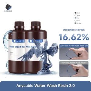 ANYCUBIC Water-Wash Resin For LCD 3D Printer High Precision Low Odor Low Viscosity 3D Printing Standard Photopolymer