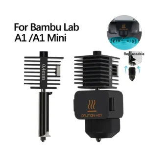 Hotend Kit For Bambu Lab A1/A1 Mini/A2L Fast Speed Hot End Assembly 0.2/0.4/0.6/0.8mm Hardened Steel Nozzle 3D Printer Part